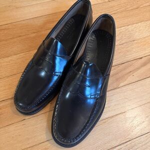 Gh bass Black Leather Loafers